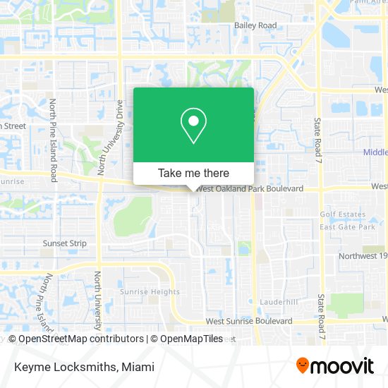 Keyme Locksmiths map