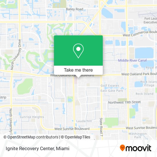 Ignite Recovery Center map