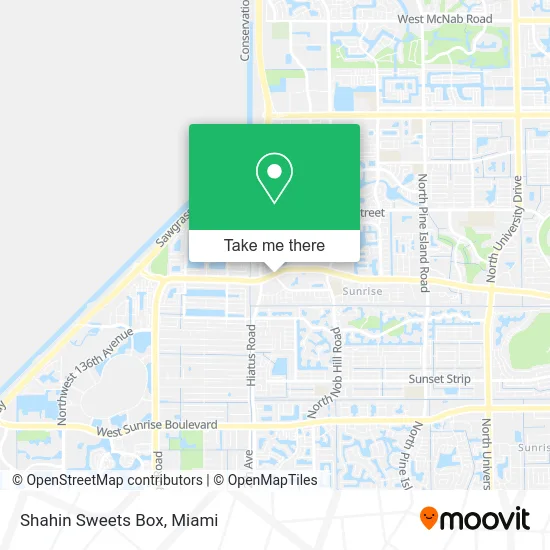Shahin Sweets Box map