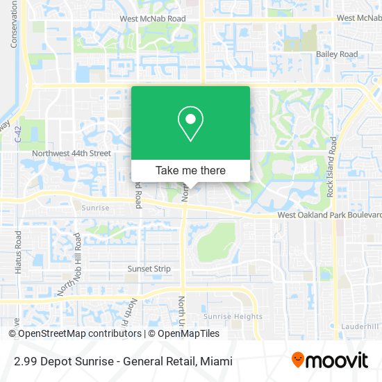 2.99 Depot Sunrise - General Retail map