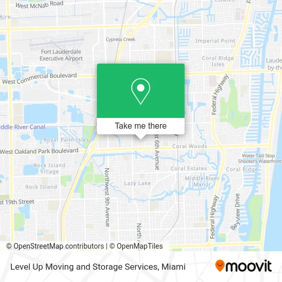 Level Up Moving and Storage Services map