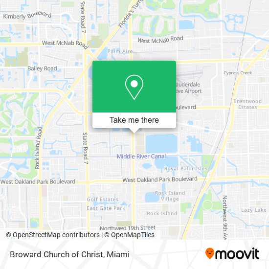 Broward Church of Christ map