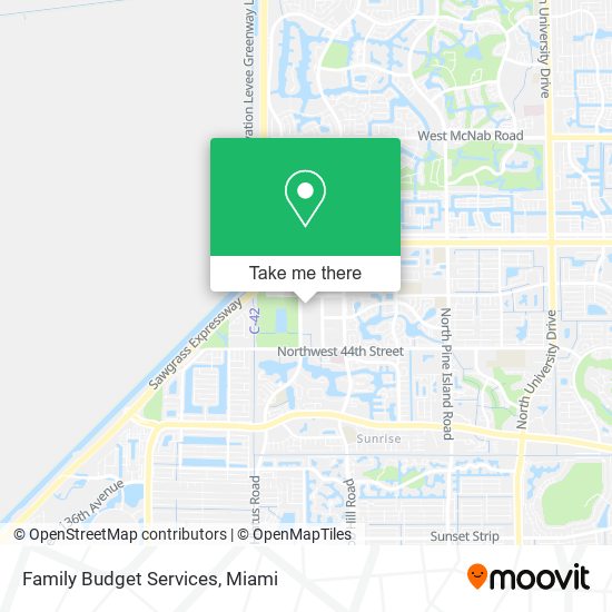 Mapa de Family Budget Services