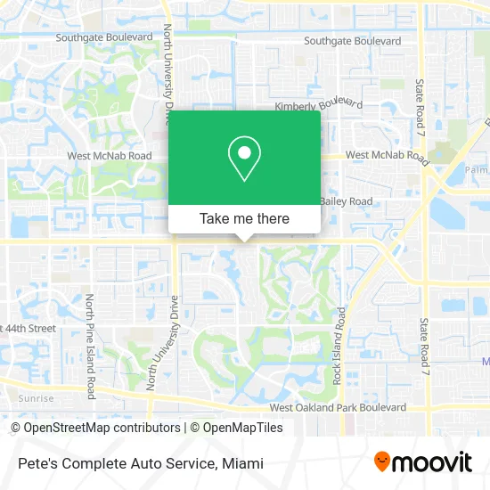 Pete's Complete Auto Service map