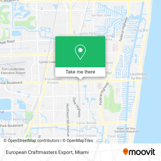 European Craftmasters Export map