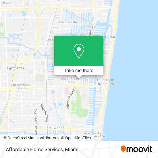 Affordable Home Services map