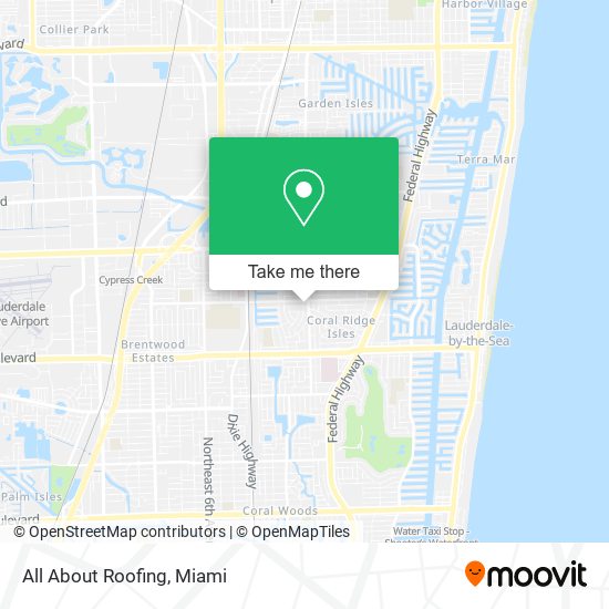 All About Roofing map