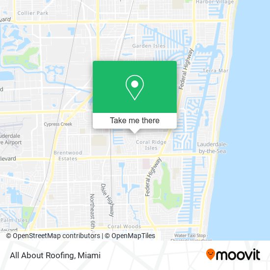 Mapa de All About Roofing