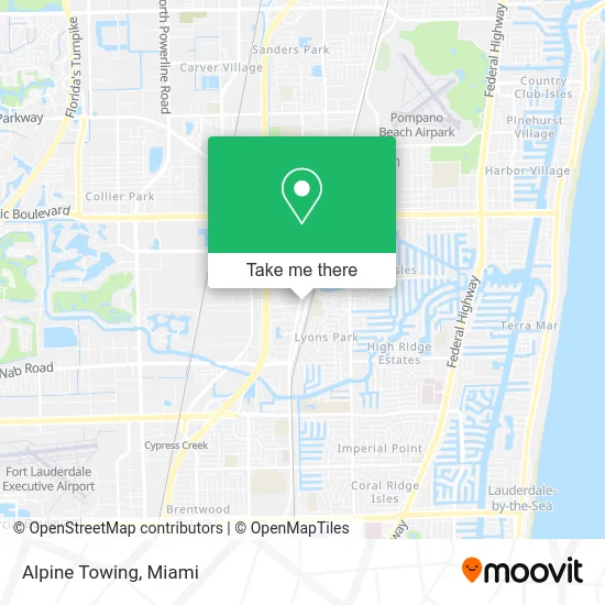 Alpine Towing map