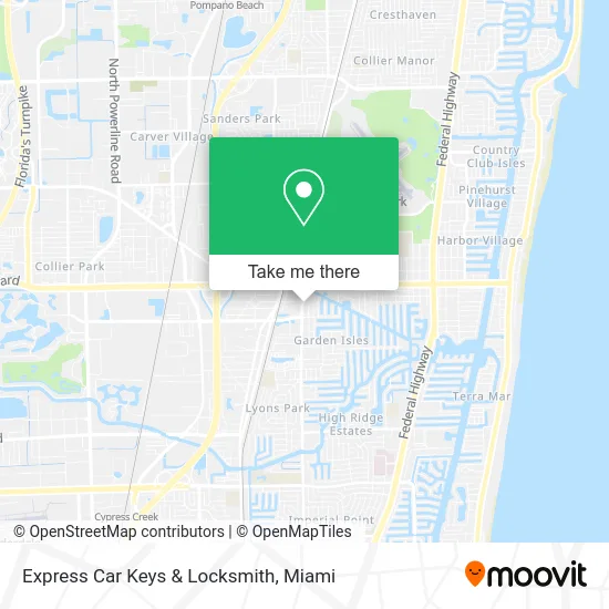 Express Car Keys & Locksmith map