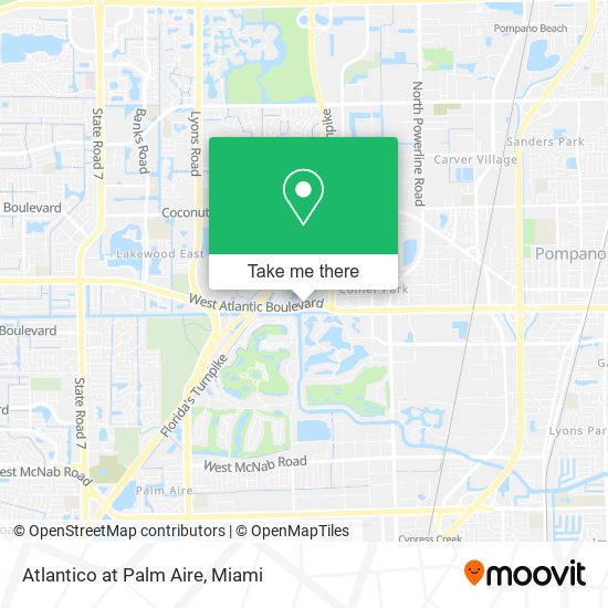 Atlantico at Palm Aire map
