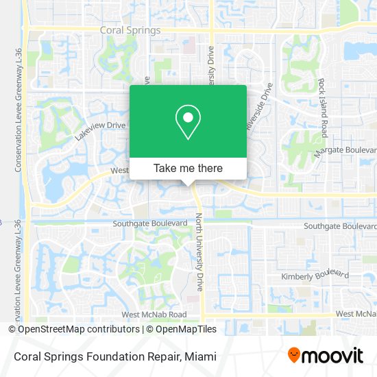 Mapa de Coral Springs Foundation Repair