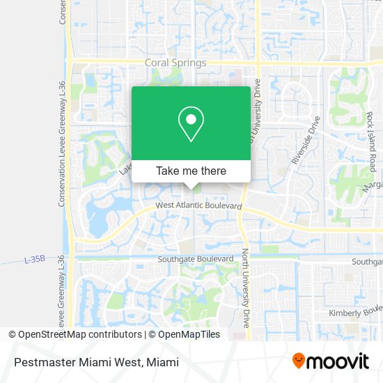 Pestmaster Miami West map