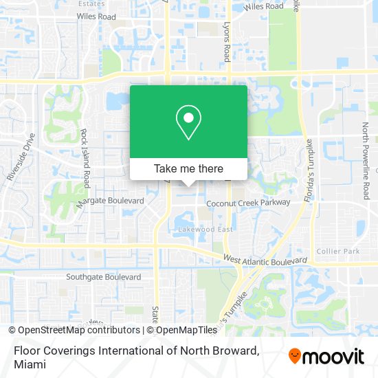 Mapa de Floor Coverings International of North Broward