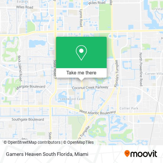 Gamers Heaven South Florida map