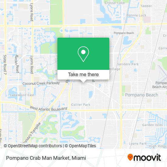 Pompano Crab Man Market map