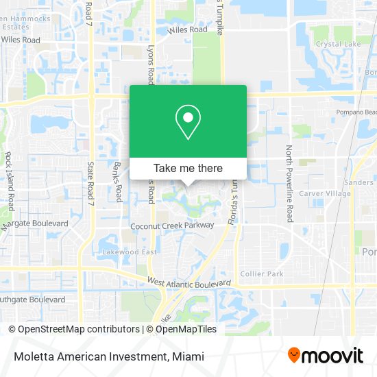Mapa de Moletta American Investment