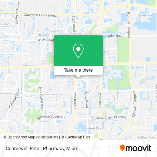 Mapa de Centerwell Retail Pharmacy