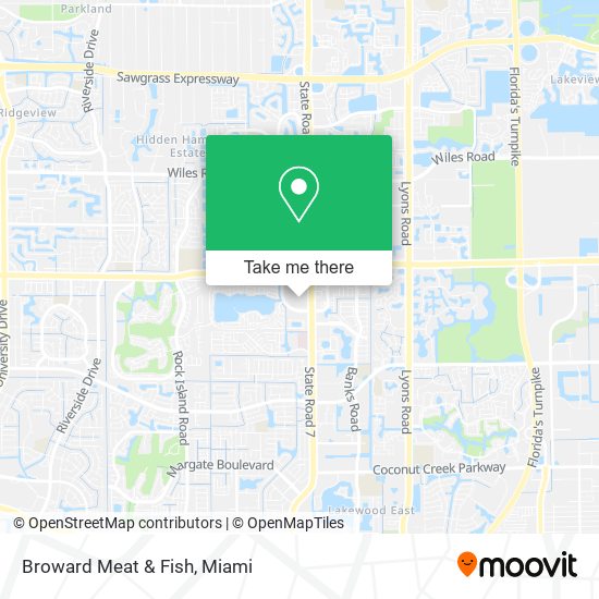 Broward Meat & Fish map