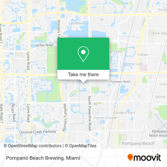 Pompano Beach Brewing map