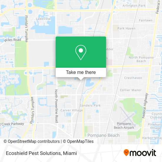 Ecoshield Pest Solutions map