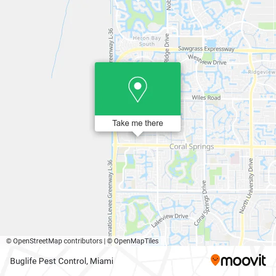 Buglife Pest Control map
