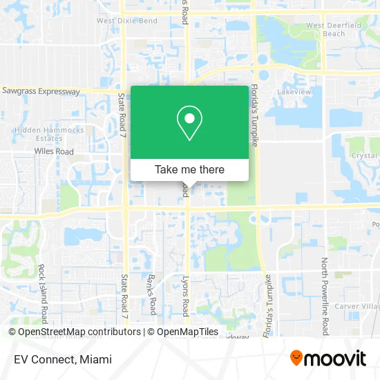 EV Connect map