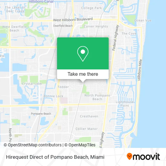 Mapa de Hirequest Direct of Pompano Beach