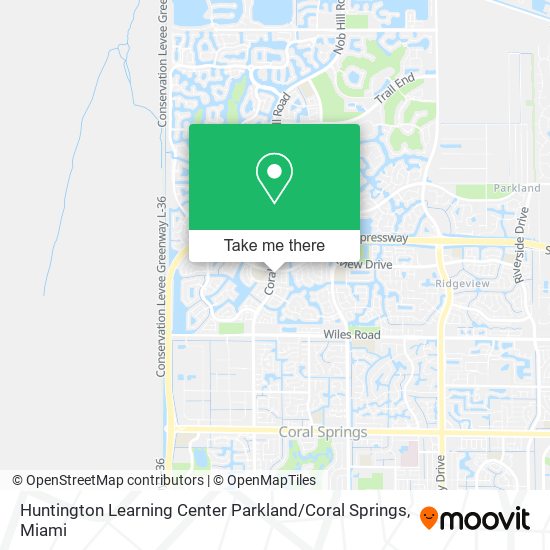 Mapa de Huntington Learning Center Parkland / Coral Springs