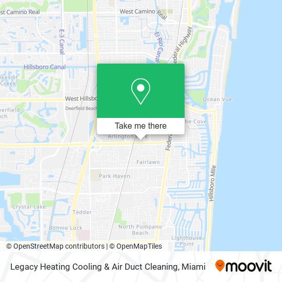 Mapa de Legacy Heating Cooling & Air Duct Cleaning