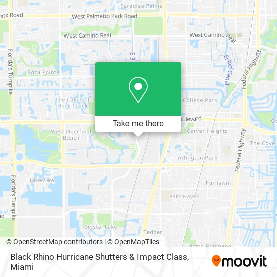 Black Rhino Hurricane Shutters & Impact Class map