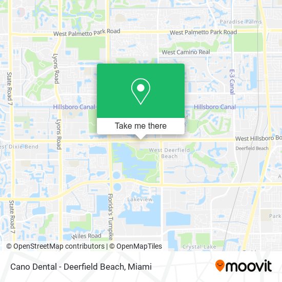 Mapa de Cano Dental - Deerfield Beach