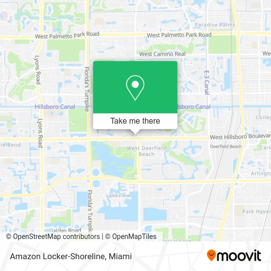 Amazon Locker-Shoreline map