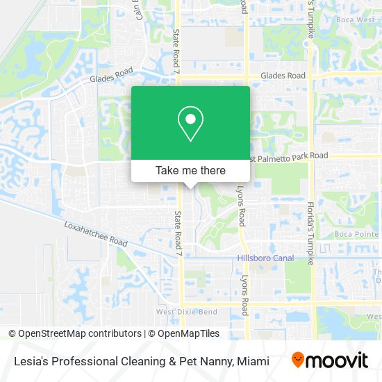 Mapa de Lesia's Professional Cleaning & Pet Nanny