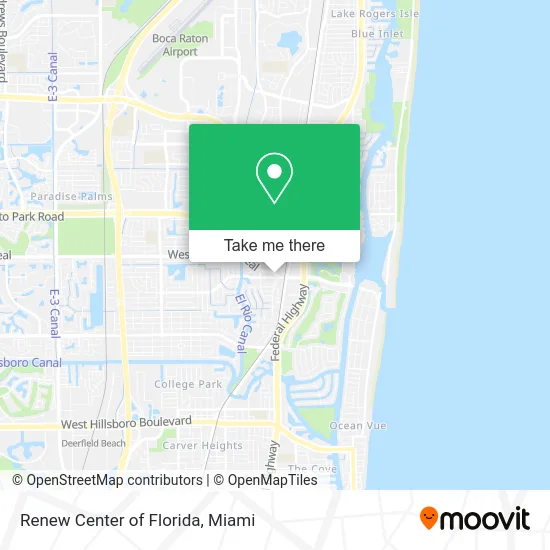 Renew Center of Florida map