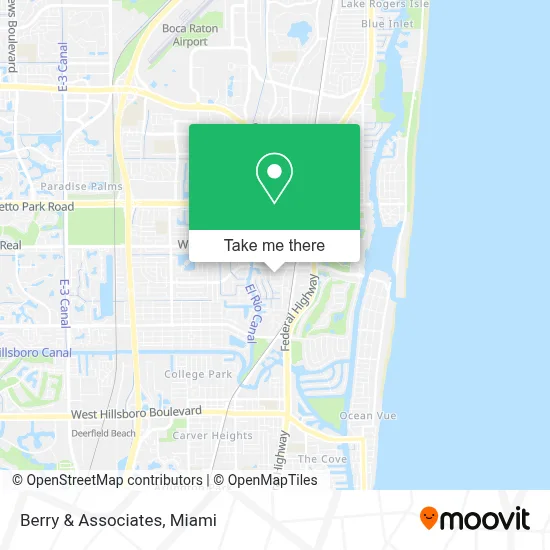 Berry & Associates map