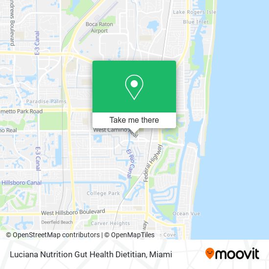 Luciana Nutrition Gut Health Dietitian map