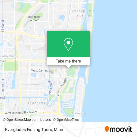 Everglades Fishing Tours map