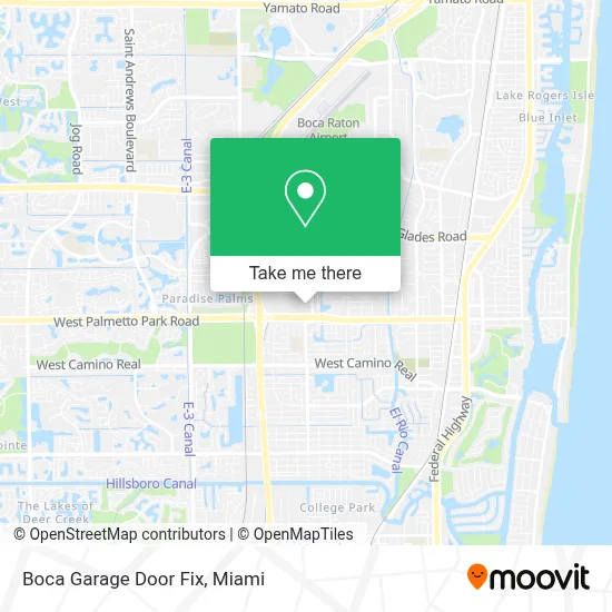 Boca Garage Door Fix map