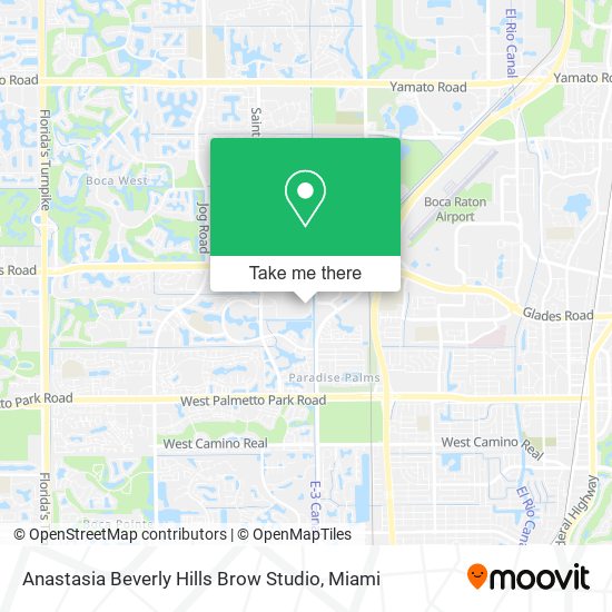 Anastasia Beverly Hills Brow Studio map