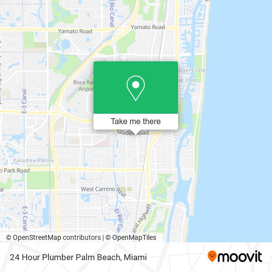 24 Hour Plumber Palm Beach map