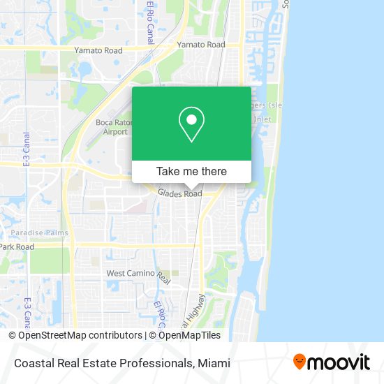 Coastal Real Estate Professionals map