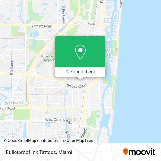 Bulletproof Ink Tattoos map