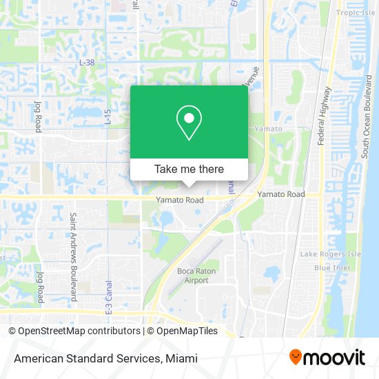 American Standard Services map