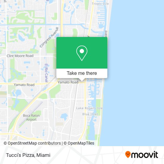 Tucci's Pizza map