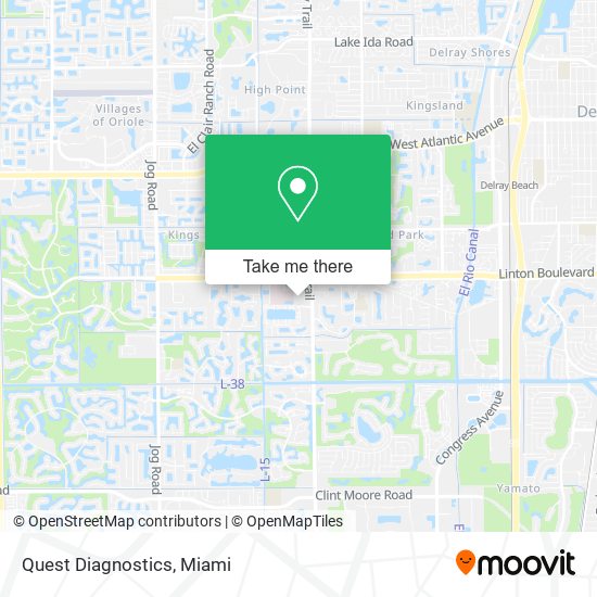 Quest Diagnostics map