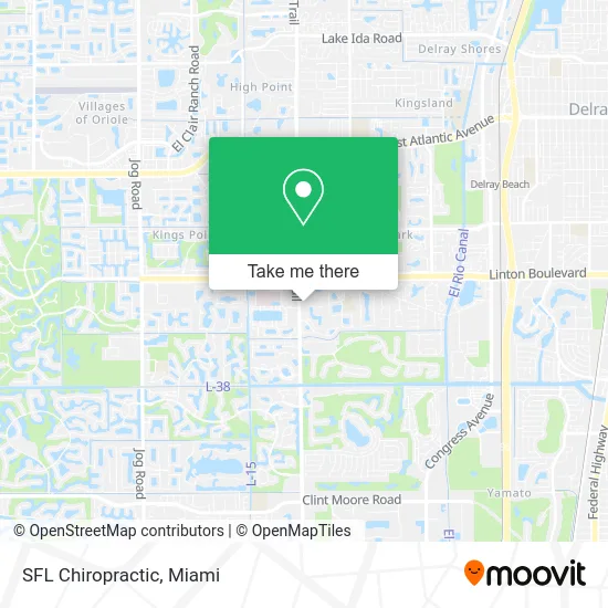 SFL Chiropractic map
