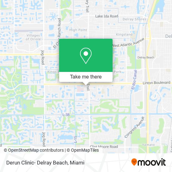 Mapa de Derun Clinic- Delray Beach