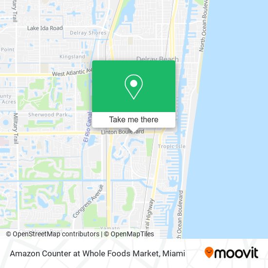 Amazon Counter at Whole Foods Market map
