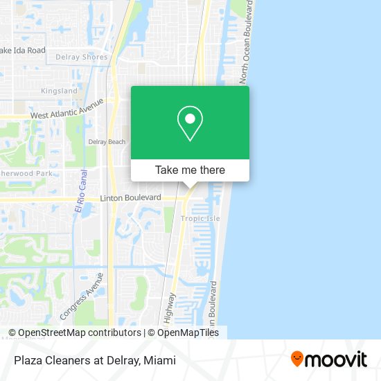 Plaza Cleaners at Delray map
